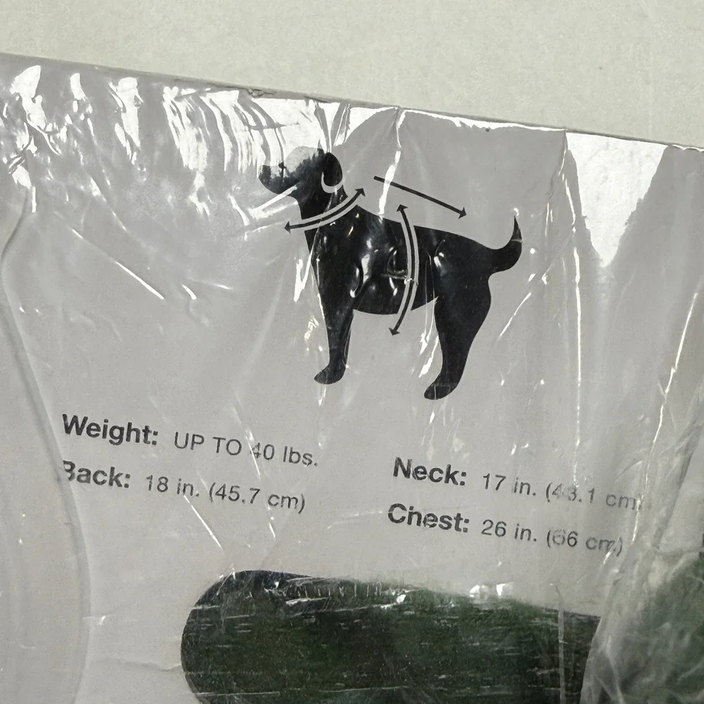NEW Sonoma Pet Quilted Puffer Jacket Size M Green Dog Coat Outdoor Travel Hiking